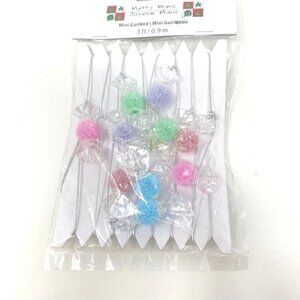 Michaels Merry Minis Silver Garland 3 Ft Tree Decor Frosted Sugar Gumdrops